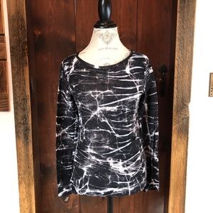 Simply Vera, Vera Wang, Top, S, Black & White